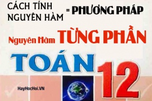 Phương pháp nguyên hàm từng phần để tính tích phân bất định - toán lớp 12